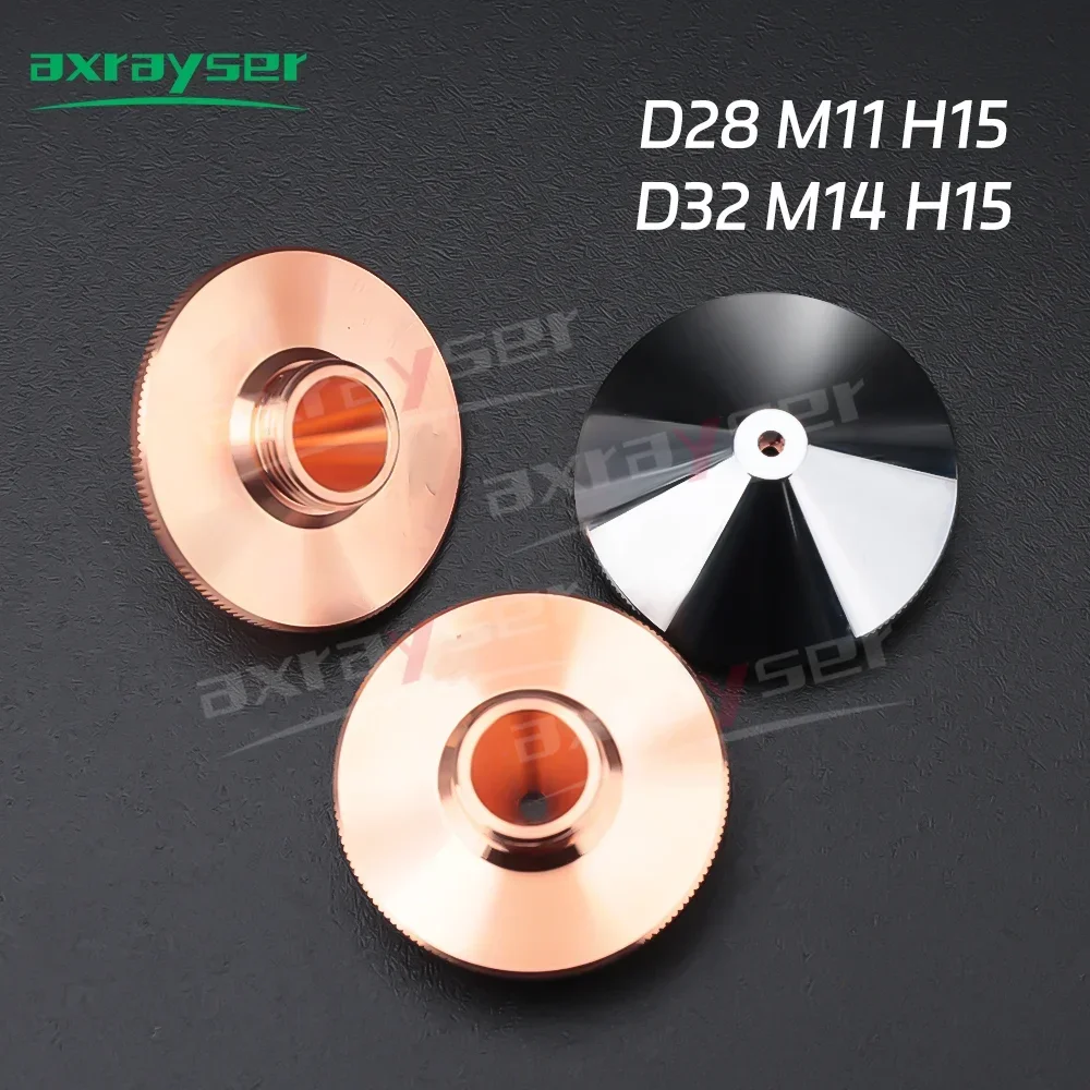 5/10 pezzi ugello di taglio laser a fibra ugello laser D28 30 32 H11 15 per Raytools WSX Precitec Bodor HSG HANS testa di taglio laser