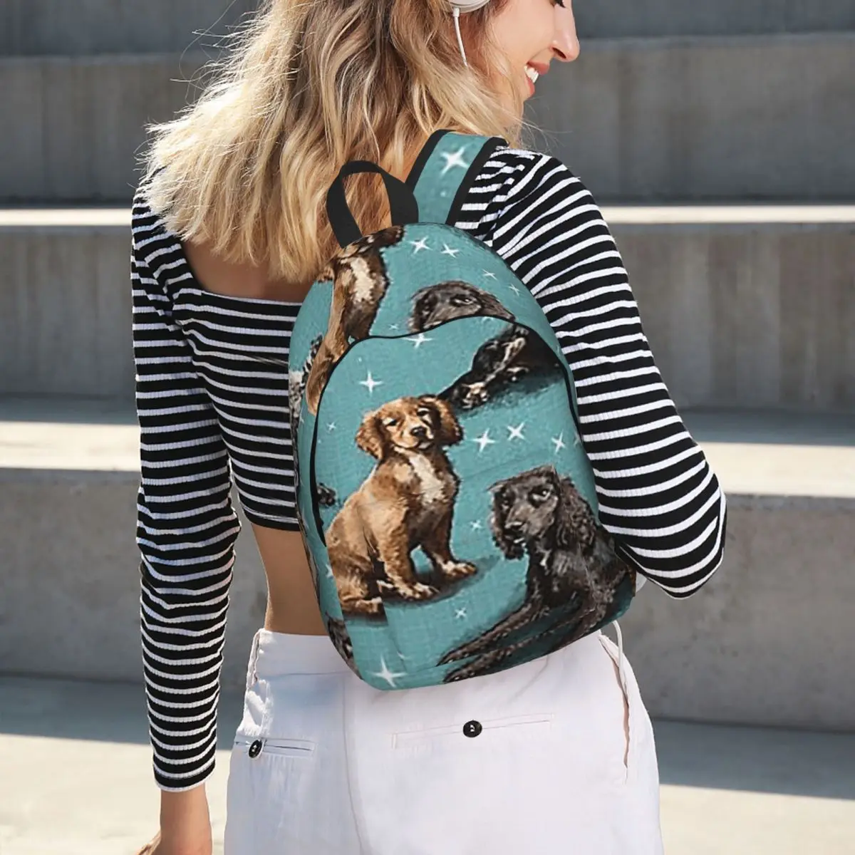 

The Cocker Spaniel Student Backpack School Bag Hiking Travel Daypack for Boys Girls Bookbag Shoulder Bags