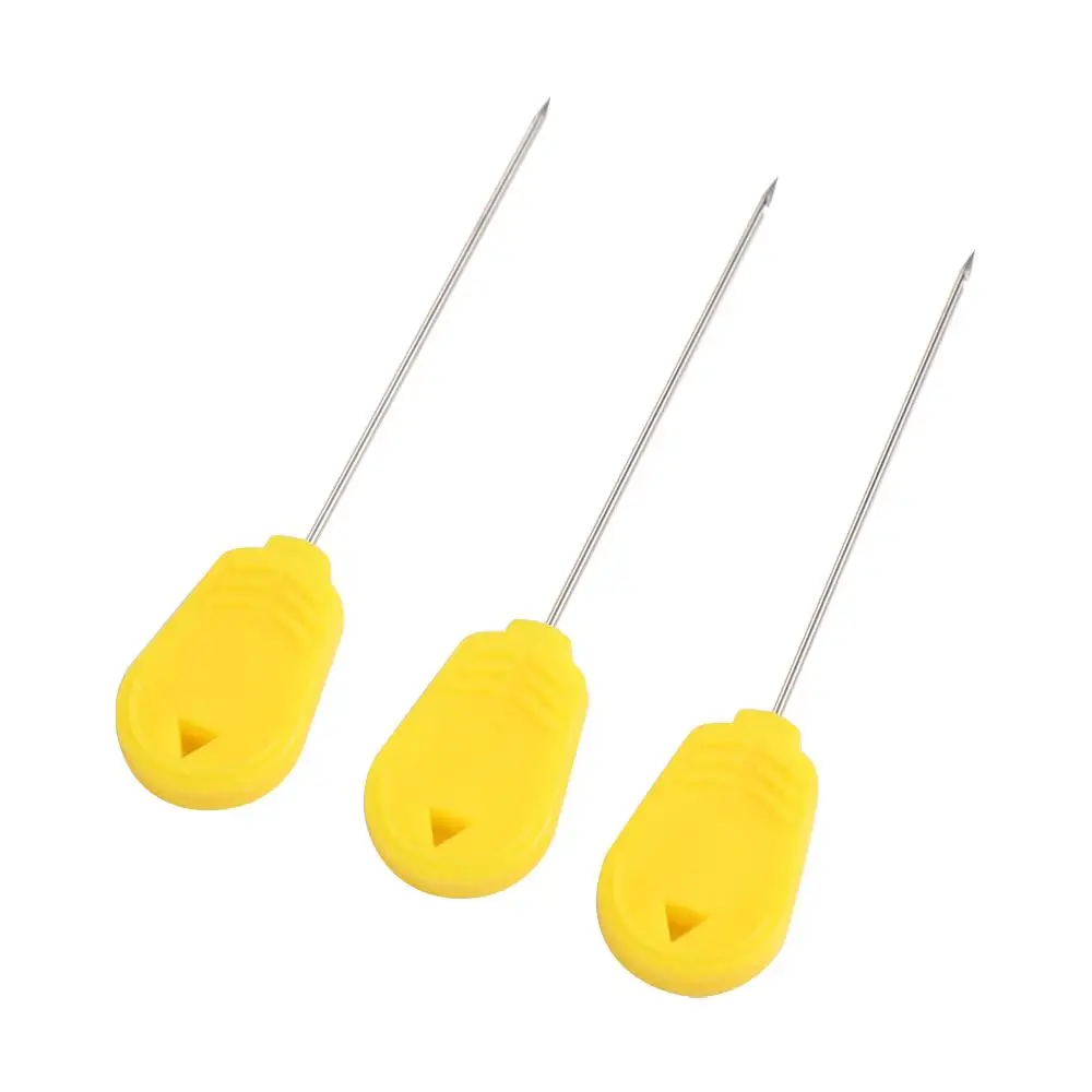 

3pcs Hook Drill Carp Fishing Tools Kit Boilie Bait Pins Threading Bait Rigging Baiting Needles Baiting Rig Tool Handle Kit
