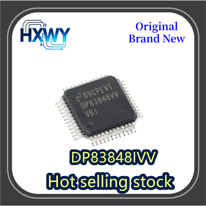 

(5/50 pieces) DP83848IVV DP83848VV TQFP48 Ethernet Controller IC Brand New Original