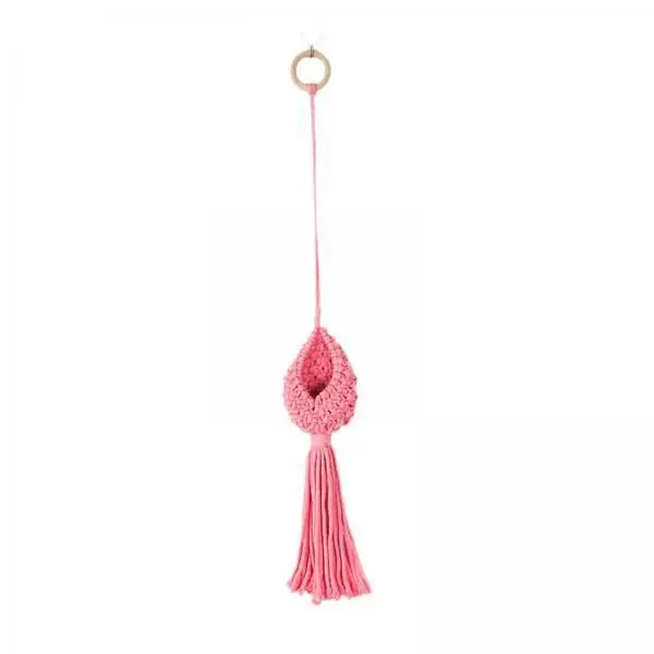 Cotton Rope Plant Hanger Macrame Hanging Basket Sturdy Flower Pot Holder for Ceiling Wall Bracket Balcony Window