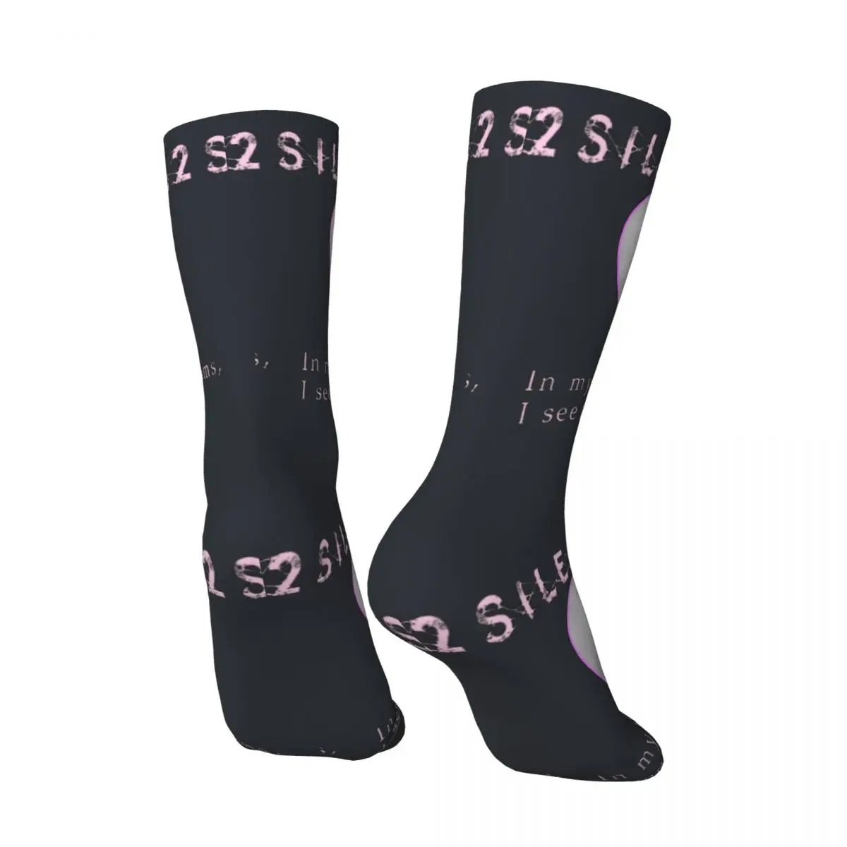 Happy Sh2 Men's Socks Retro silent hill Street Style Seamless Crew Crazy Sock Gift Printed official-website tops fugees