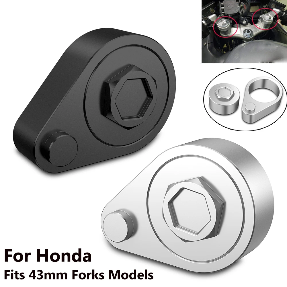 

43mm Forks M* For Honda Billet Aluminum Handle Bar Risers VFR800 VTEC 2002+ Fits CBR600 CBR1100XX Handle Bar Riser Mount Clamp