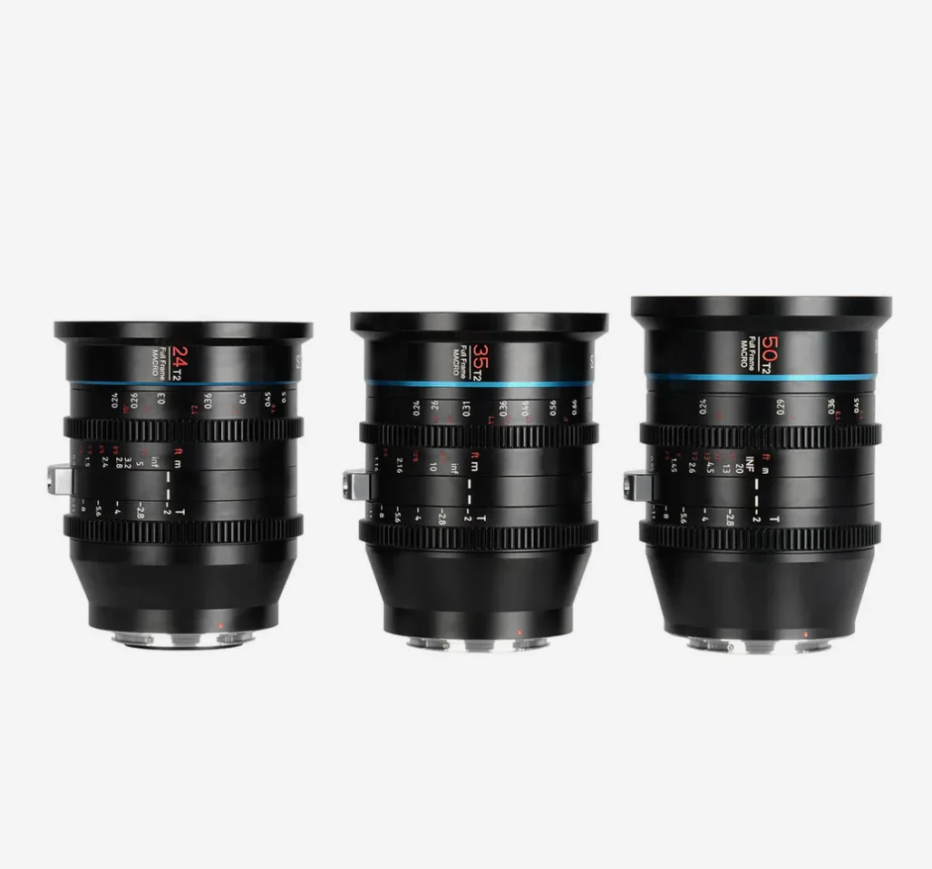 SIRUI Jupiter Full-frame Macro Cine Lenses T2 24mm/35mm/50mm  T2.8 75/100mm