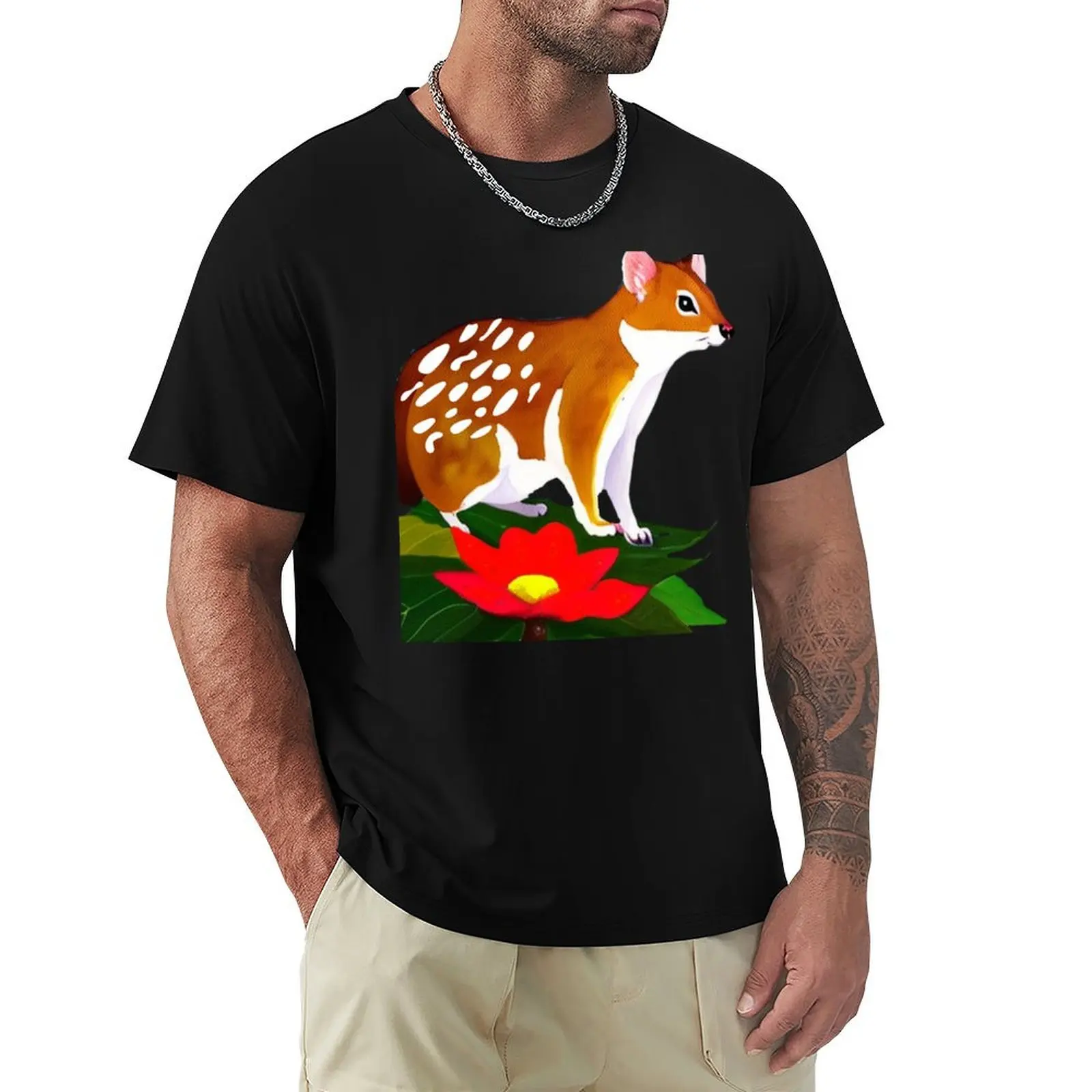 Endangered Species Spotted Quoll T-Shirt Plus Size Loose Fit T-Shirt