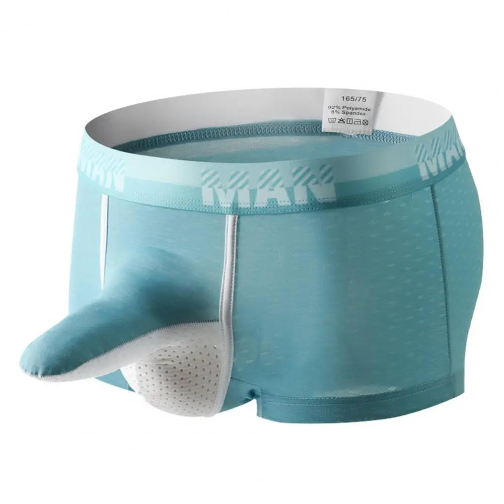 

Мужские поддерживающие боксеры, дышащие мужские трусы-боксеры, дышащие сетчатые мужские боксеры, Трусы со слоном в носу, дизайн Ice для мужчин