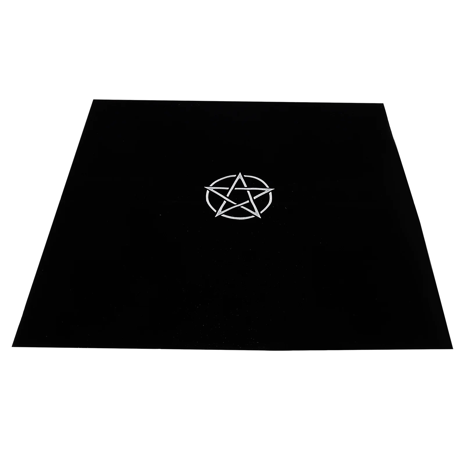 

Pentagram Tablecloth 500x500mm Dirt-proof Non-shedding Tarot Game Supplies Party Decor Flannel Long-lasting Home Outdoor