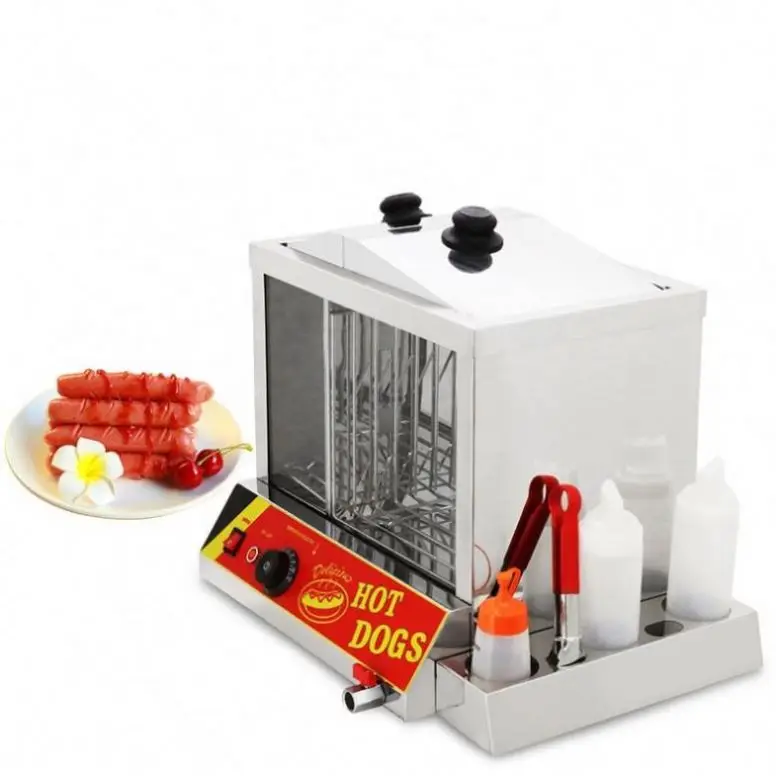 

Snack Equipment Hot Dog Machine Electric Hot Dog Grill Commercial Sausage Baking Hotdog Cooker Grill Roller