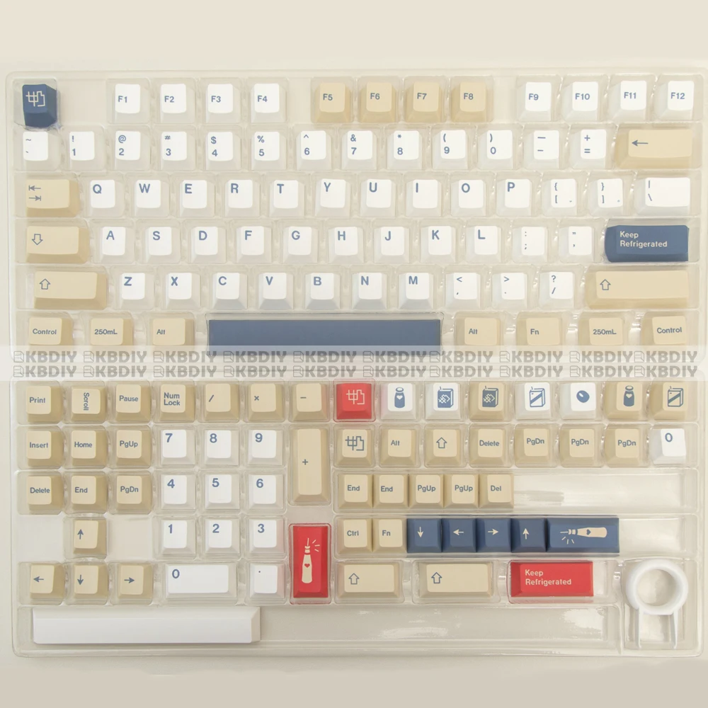 Kbdiy gmk豆乳キーキャップpbt xda oem mda iso日本韓国キーキャップクローンgmkカスタムdiyメカニカルキーボードキット