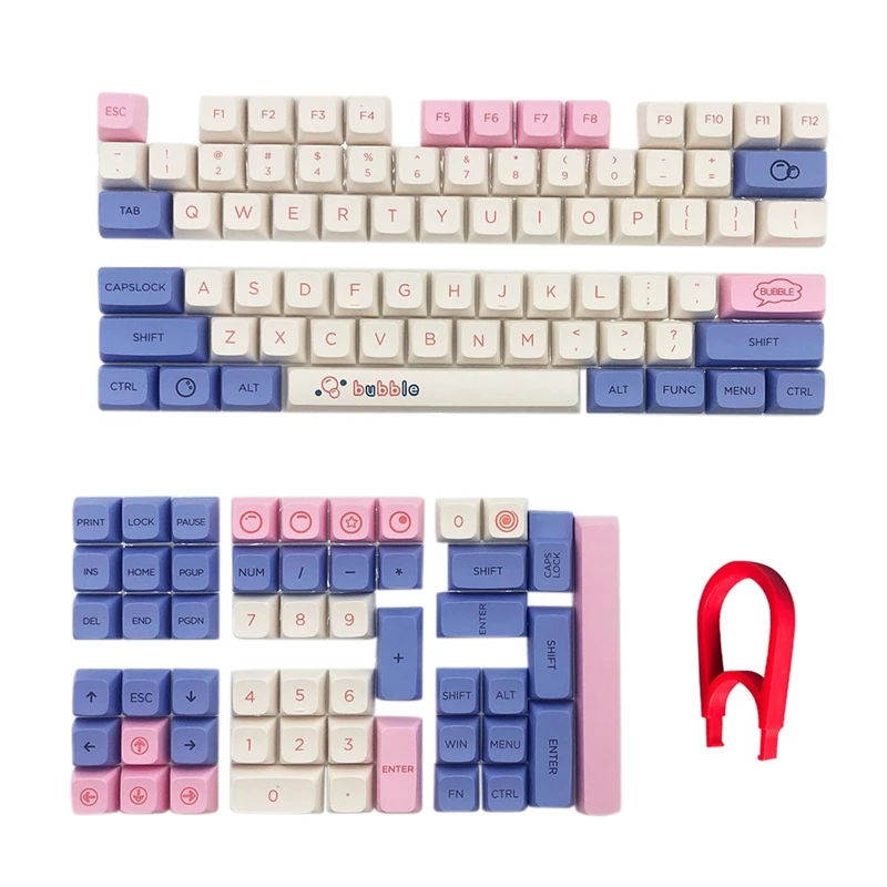 PBT Keycaps 127 Keys Dye-Sublimation Keycaps XDA Keycaps For Cherry Gateron MX Switches Mechanical Keyboards