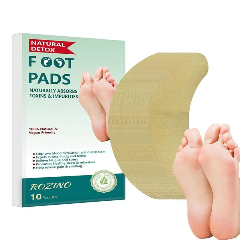 Wormwood Foot Patch Deep Cleansing Foot Pads 10 Pcs Natural Foot Patches For Foot Care Detoxify And Relax Your Feet And Body Aid