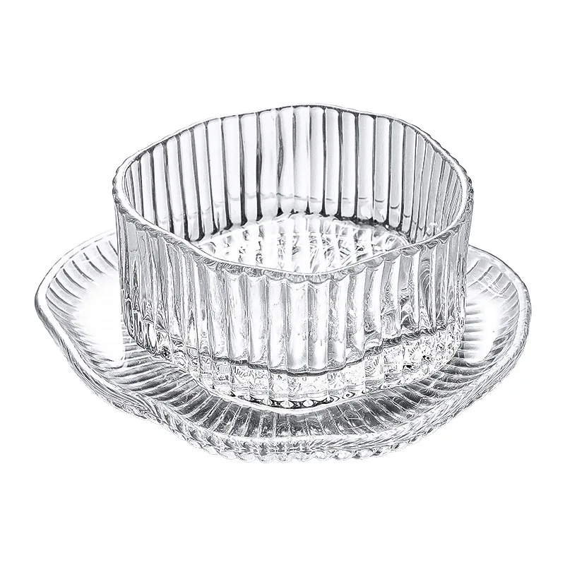 LMM irregular dessert bowl set high-value cloud glass bowl