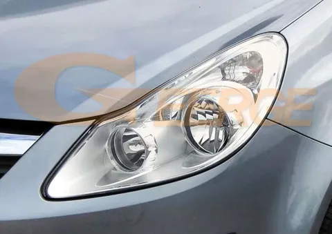Для Opel Corsa D 2006-2011: Комплект сверхъярких дневных ходовых огней SMD LED Angel Eyes (кольца Halo)