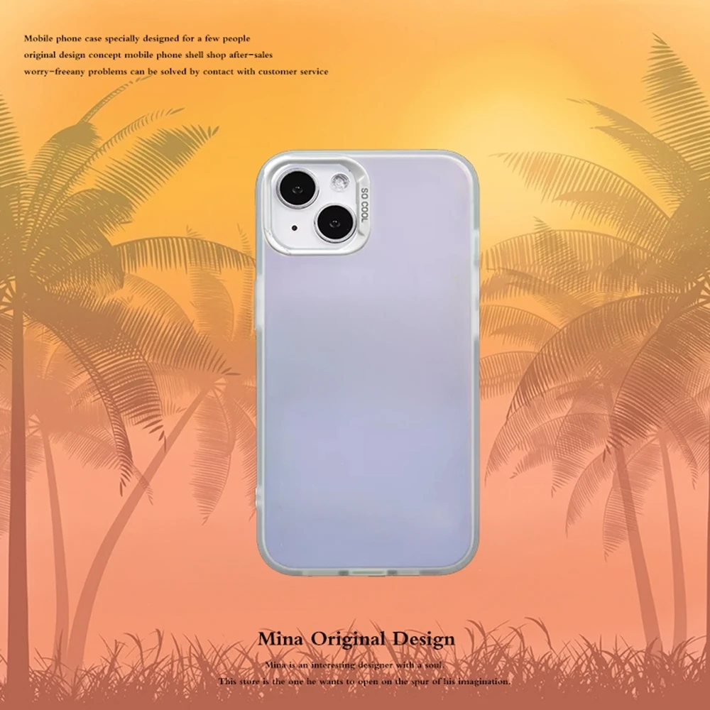 Etui na telefon C-Companys-luxury-C-Cp Senior z fajnym wzorem, kolorowe, srebrne, wykonane technologią IMD, odpowiednie do iPhone 17 16 15 14 13 12 Pro Max — zdjęcie produktu 4