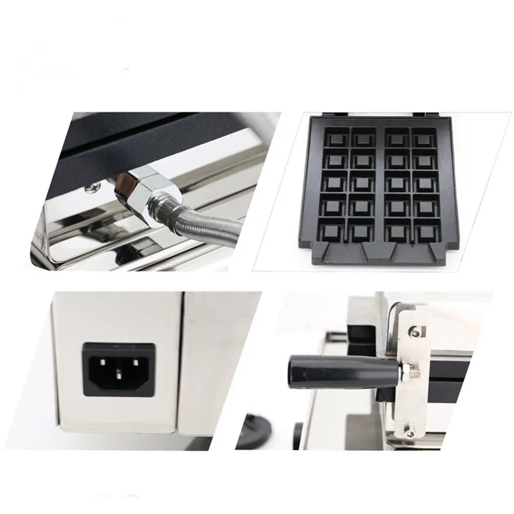 Grouting waffle makers belgian waffle maker Cubes Waffe Bites Square Rotating Waffle Making Machine electri waffle maker