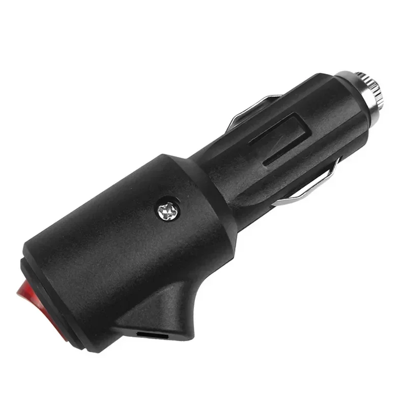 DC 12V 24V Car Cigar Lighter Switch Power Socket Plug With LED Indicator Cigar Lighter Plug Transmission & Cables