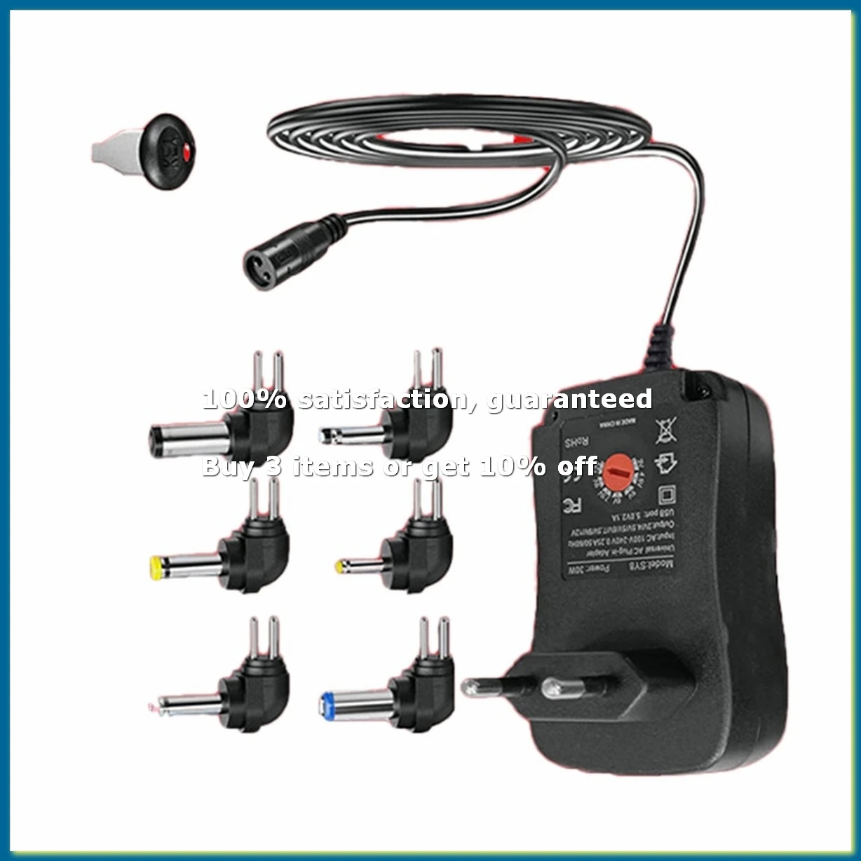4.5V 5V 6V 7.5V 9V 12V 2A/2.5A Adapter Adjustable Power Adapters USB Universal Charger Switch Power Supply EU Plug-DTA9