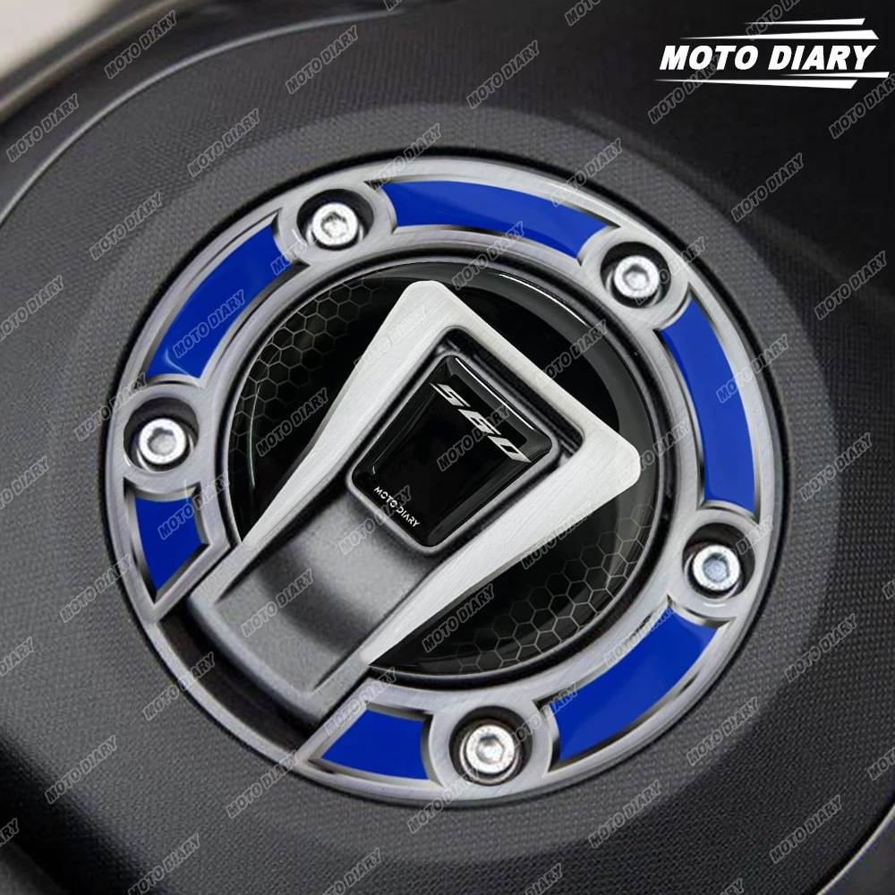 

For Tmax 560 Tmax560 2022-2026 2025 Scooter Fuel Tank Cap Sticker 3D Resin Motorcycle Tank Protection Decals