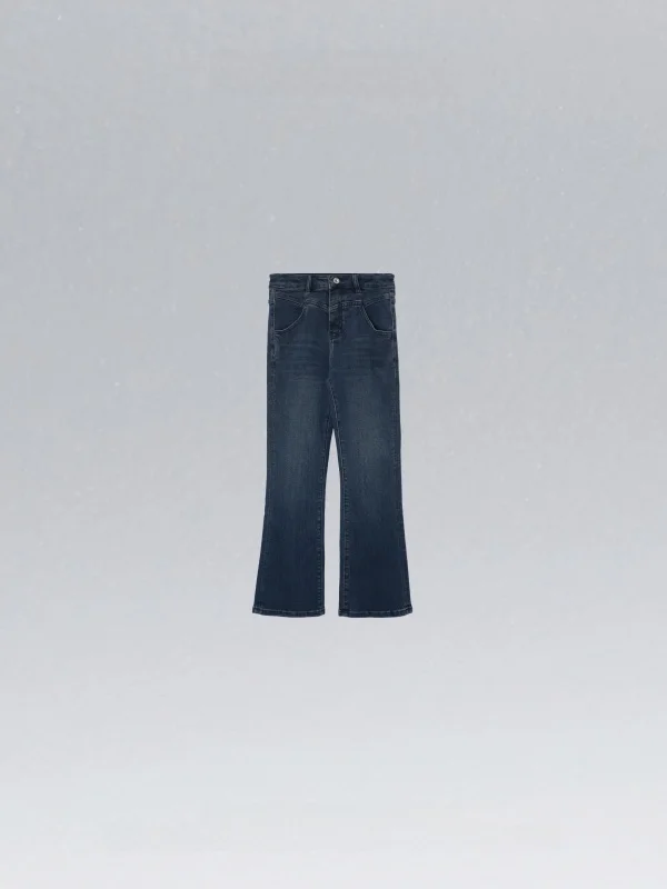 

Джинсы-клеш в стиле ретро, универсальные, стройнящие, антивозрастные, из денима, женские, повседневные, весенние, с завышенной талией