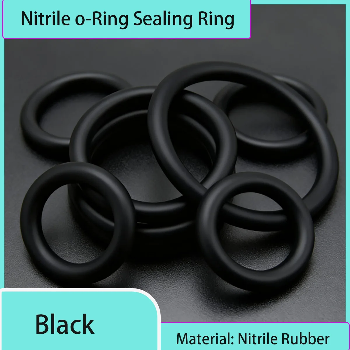 3~80mm Nitrile Butadiene Rubber O Ring Seal - Round Oil Resistance Washer Gasket for Mechanical Equipment Plumbing Sealing