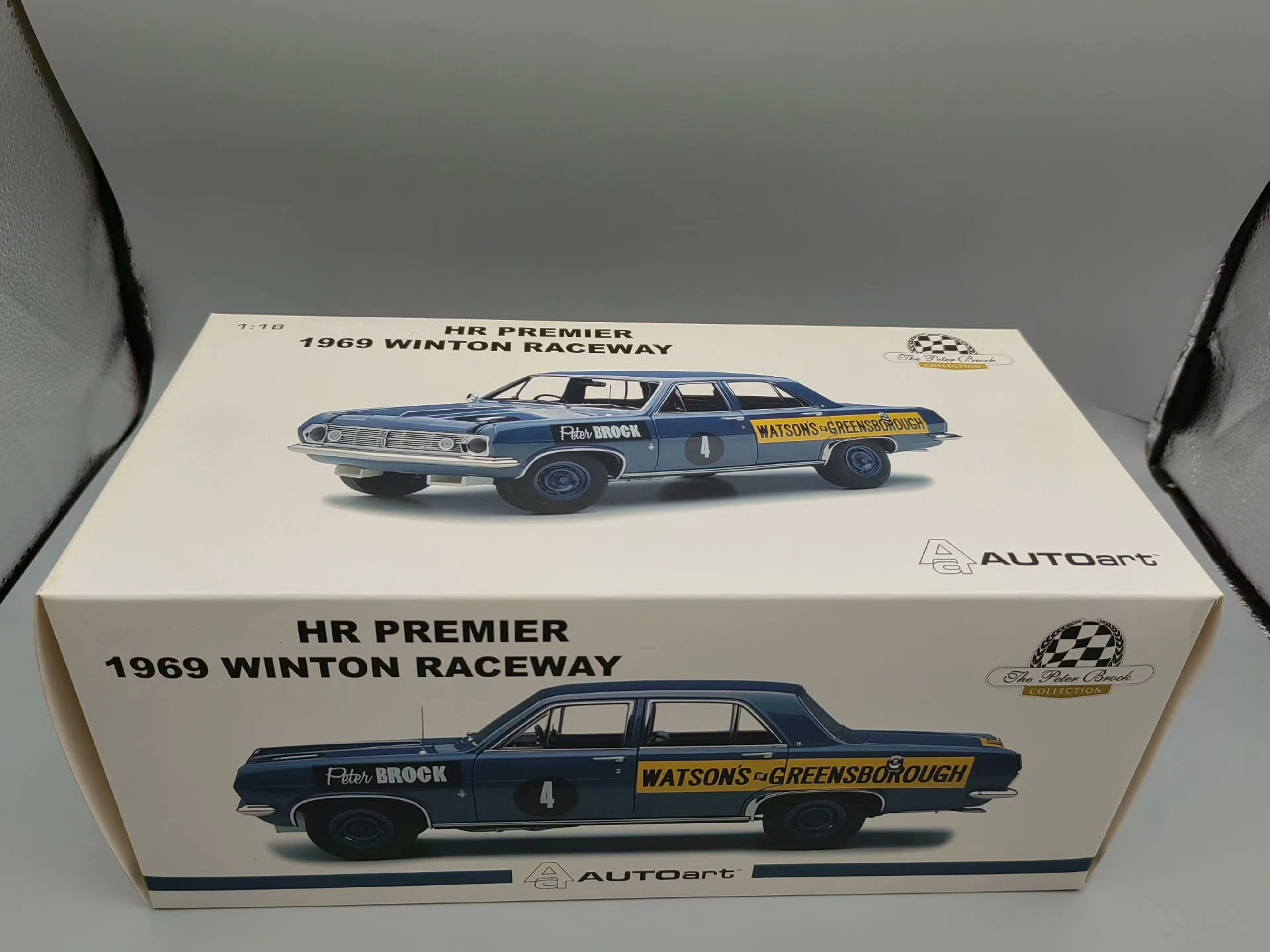 AUTOart 1:18 HR PREMIER 1969 P.BROCK No.4 Simulation Limited Edition All Open Alloy Metal Static Car Model Toy Gift