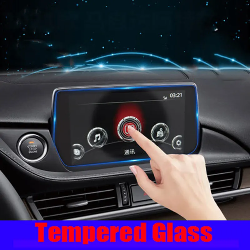 Tempered Glass Screen Protective Film for mazda 6 atenza GJ GL 2019 2020 2021 Car GPS Navigation Auto Interior Accessories