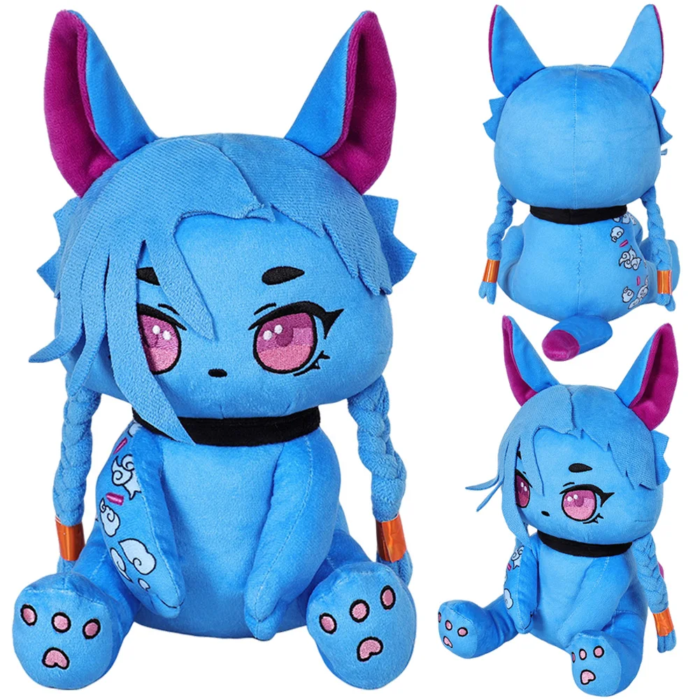 Fancy Dress 27Cm Leuke Caitlyn Vi Mascotte Knuffels Game LoL Cosplay Beeldje Prop Voor Vrouwen Mannen Xmas Verjaardagscadeau Halloween decor