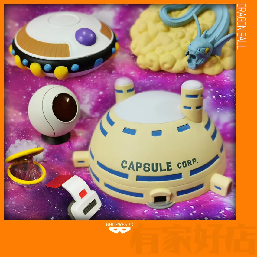 

Dragon Ball Frieza Spaceship Capsule Corporation Action Figure Saiyan Space Pod PVC Collection Radar Battle Force Detector Toys