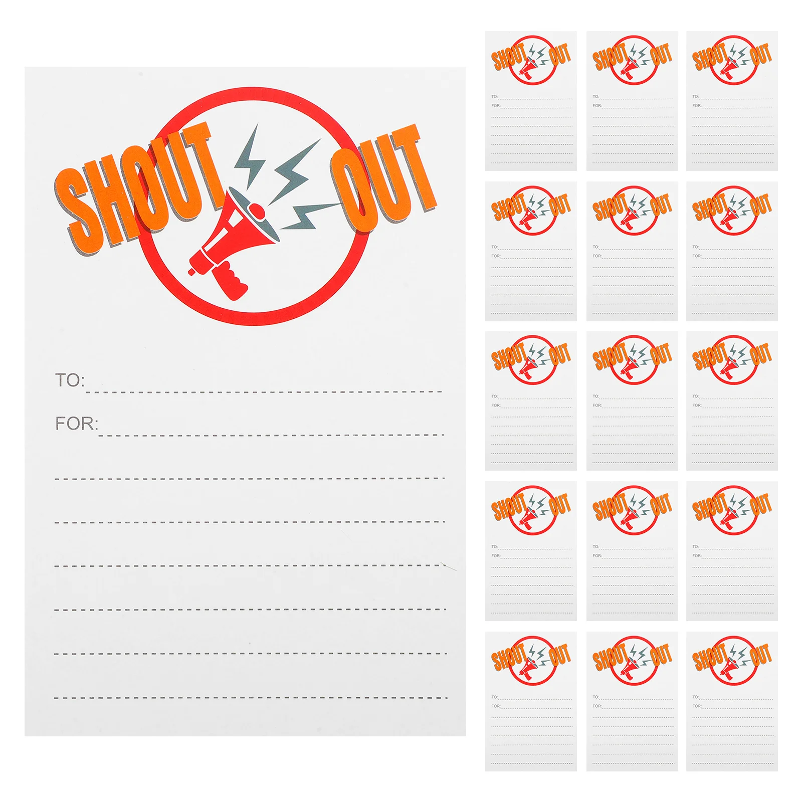 

Набор карточек для похвал и мотивации, для командообразования и признания достижений, с пустым полем для записи