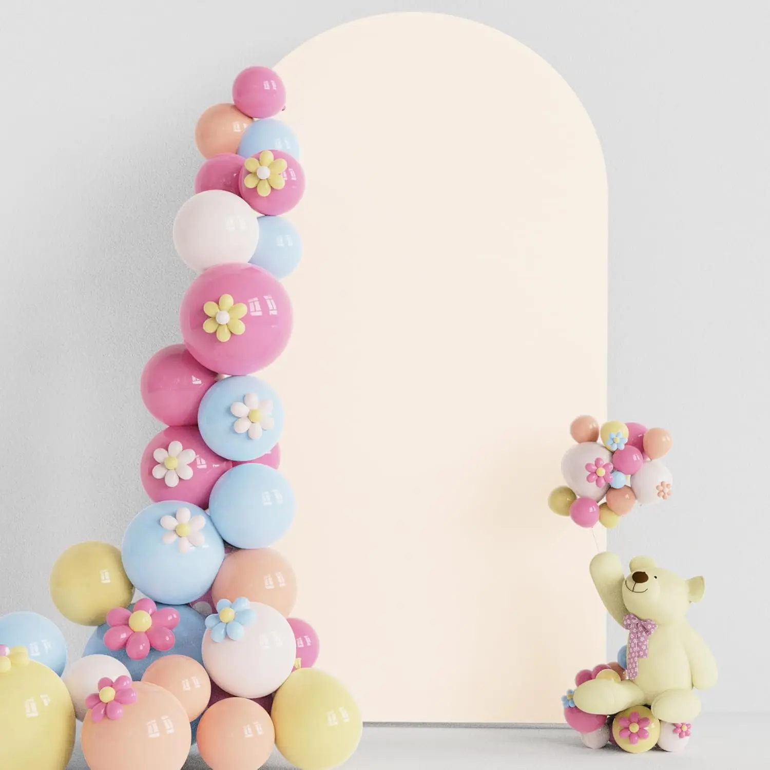 

Arch Backdrop Cover Solid Color for Babyshower Birthday Wedding Anniversaire Party Decor Photography Background Elastic Spandex
