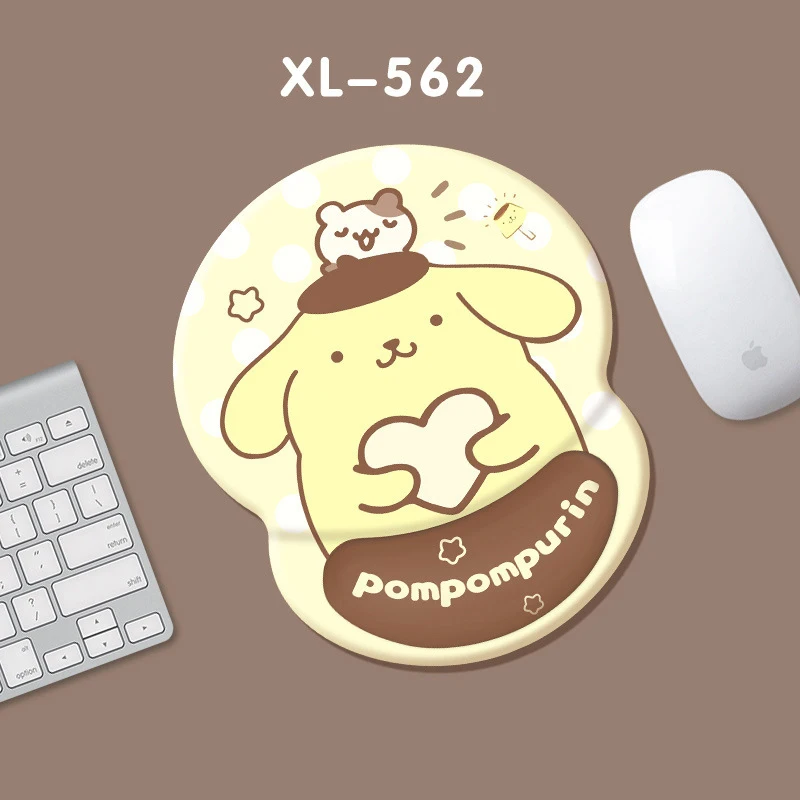 Bonito dos desenhos animados mouse pad material de silicone decoração desktop macio pulso mousepad jogos computador acessórios mesa presente para crianças