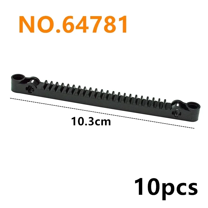 MOC อะไหล่เกียร์ Rack Building Blocks DIY อิฐอุปกรณ์เสริม 6630 3743 64781 87761 การวิเคราะห์รถไฟรถเครนของเล่น