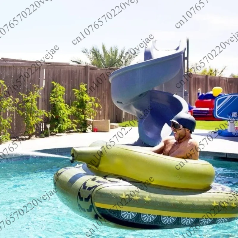 Inflatable Water Jet Battle Tank Outdoor Water Pool Party Play Water Jet Truck