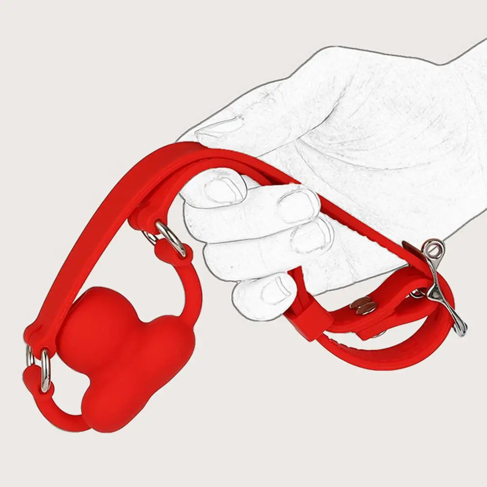 سيليكون الكمامة الأحمر الكرة الجنس عن طريق الفم التدريب الكرة الرقيق لعبة الوثن BDSM ملزمة الكمامة النساء زوجين المداعبة يمزح لعبة الجنس الكبار