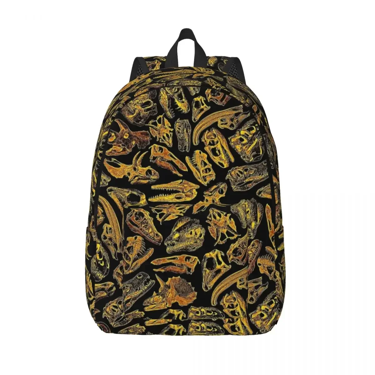 علم الحفريات حلم III ريكس ديناصور الجماجم نمط حقيبة الظهر الطالب حقيبة الكتب المدرسية قماش Daypack مرحلة ما قبل المدرسة حقيبة رياض الأطفال