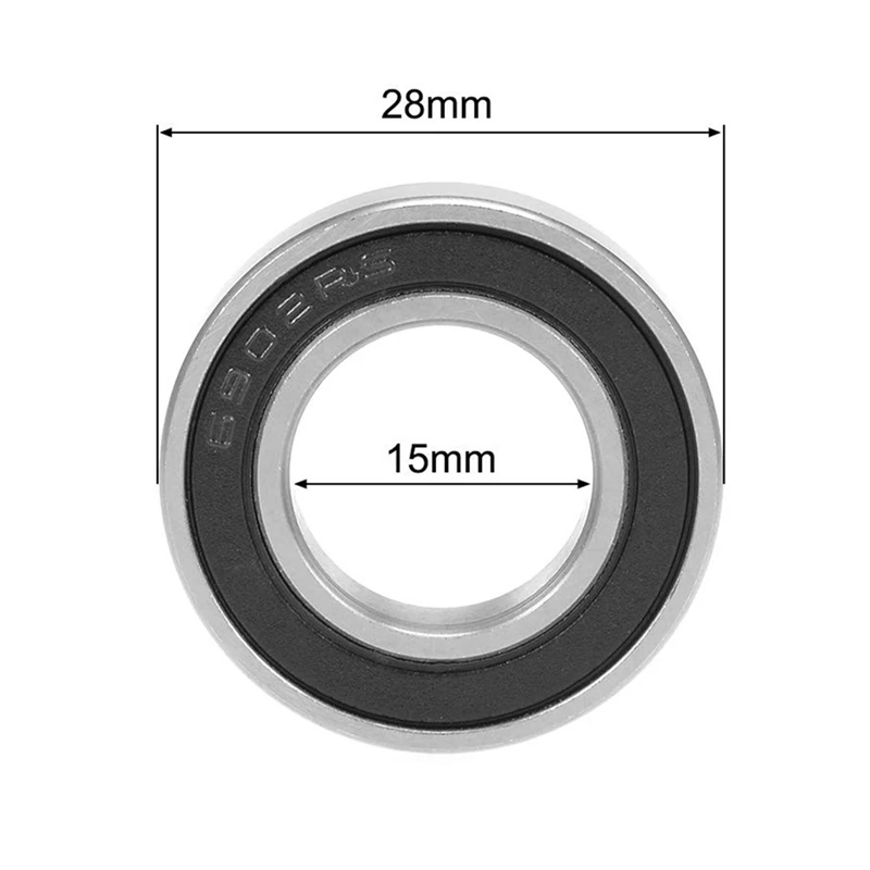 20 шт. 6902-2RS подшипник ступицы велосипеда 15X28X7 мм 6902 2RS шарикоподшипники 6902RS для ступицы KOOZER XM490