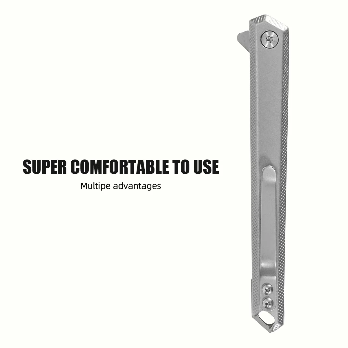 سكين جيب من سبائك التيتانيوم: سكين تكتيكي قابل للطي للرجال Edc متعدد الأدوات، سكين فواكه، شفرات قابلة للاستبدال، يأتي مع خمس شفرات - مثالي للتخييم والمشي لمسافات طويلة، والنحت، والاستخدام اليومي. إنها هدية رائعة، مناسبة خصيصًا لتقديم العطلات مثل عيد الحب وعيد الأب.