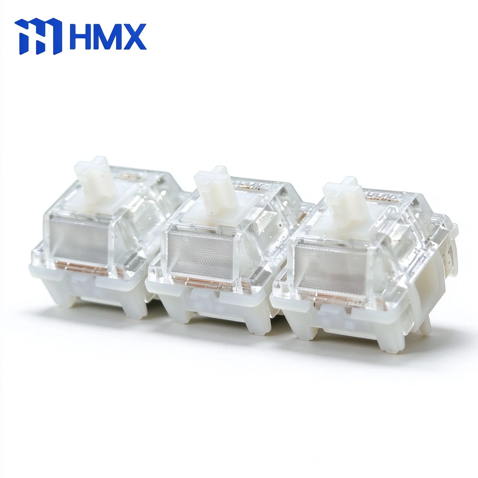 HMX Glace Silver Switches Silent Linear Fast actuation Silver-like Switch 3.3mm POM Non-mushy Mechanical keyboard Silent Switch
