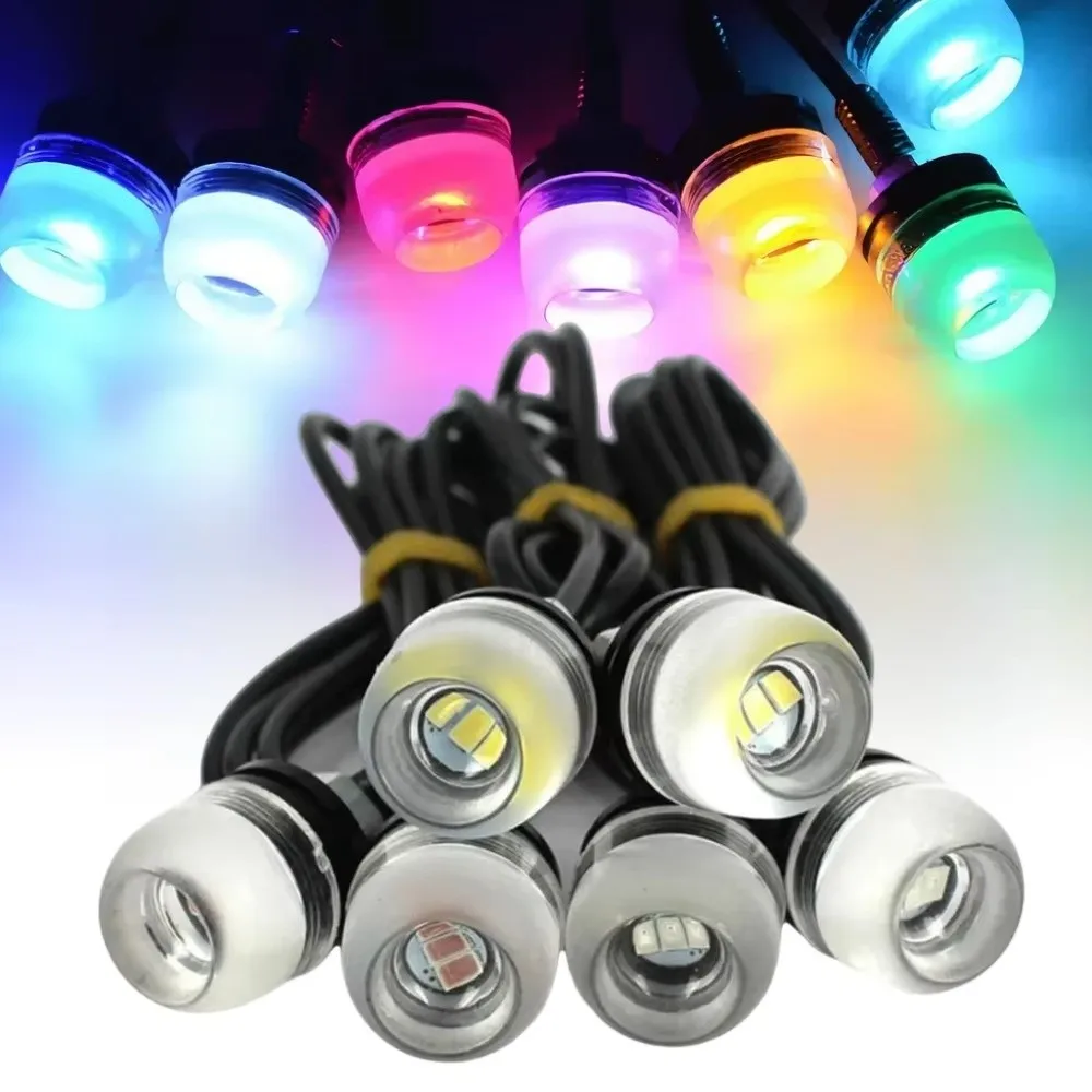 1 Pair Bright 12V License Plate Light SMD LED 5630 LED Chip Signal Light Screw Bolt Mount Amber Running Light for Motorcycle Car