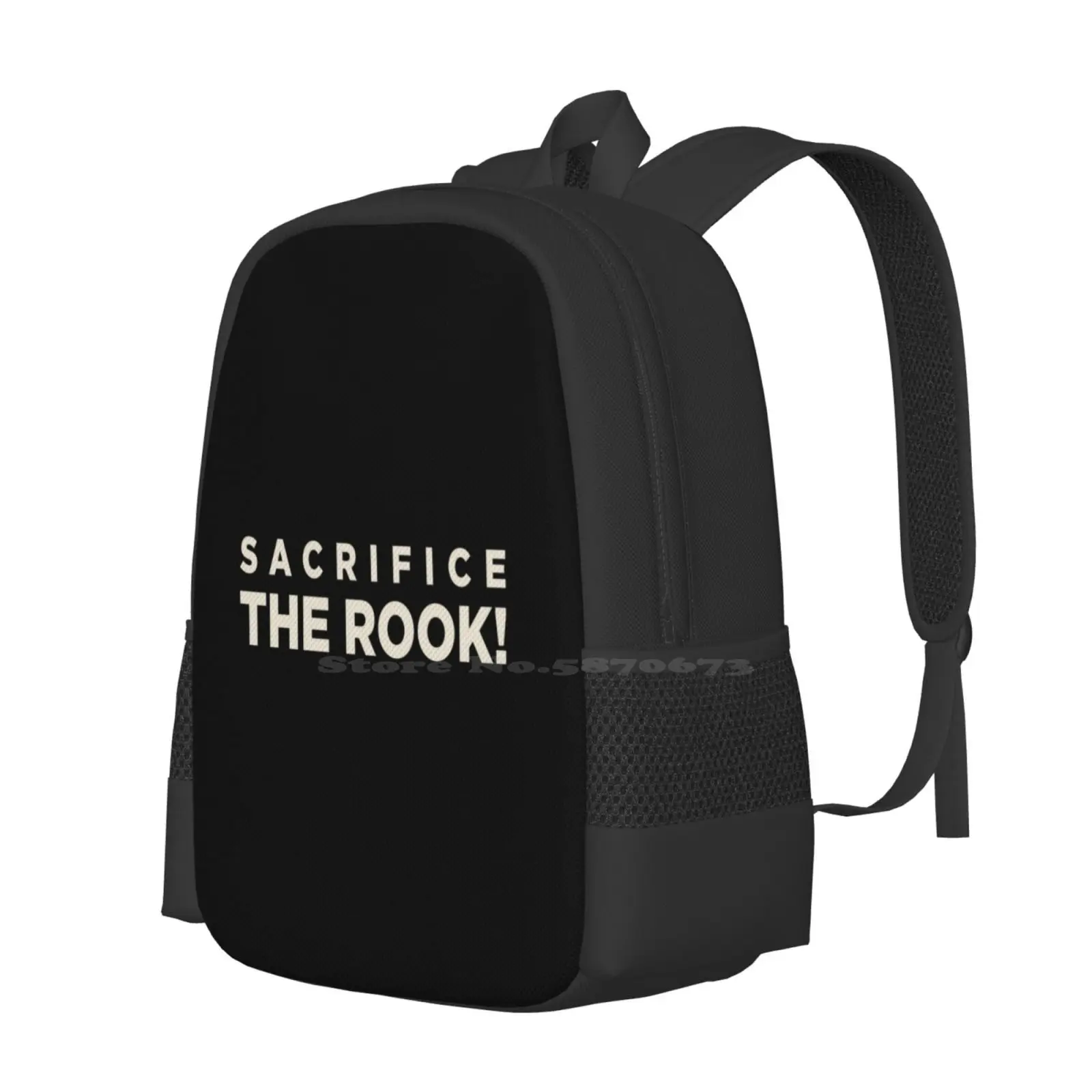 The Rook, Gothamchess Meme - Dark Hot Sale Schoolbag Backpack Fashion Bags Gothamchess Fan The Rook Ra4 Funny Chess Meme Levy