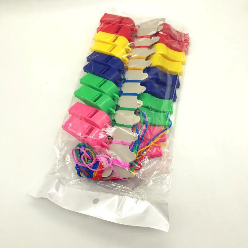  Plastic Whistle Outdoor Life Saving Teacher  Large Training Environment Friendly Rope Whistle Festival Supplies