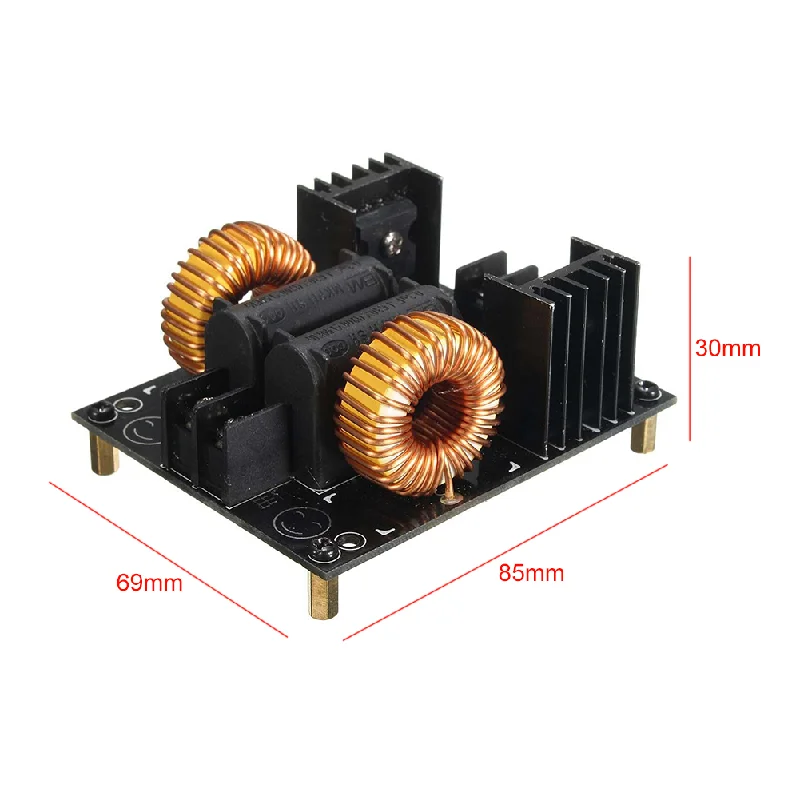 ZVS 1000W 20A Induction Heater Circuit Power Heating Module Low Voltage For Flyback Driver Power With Coil Diy Parts