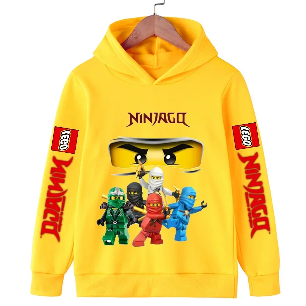 Lego Phantom Ninja Girls Clothes Long Sleeved Children's Hoodies Casual Sports Sweatshirt 3-13 Year Old Boy Kid Baby Pullover