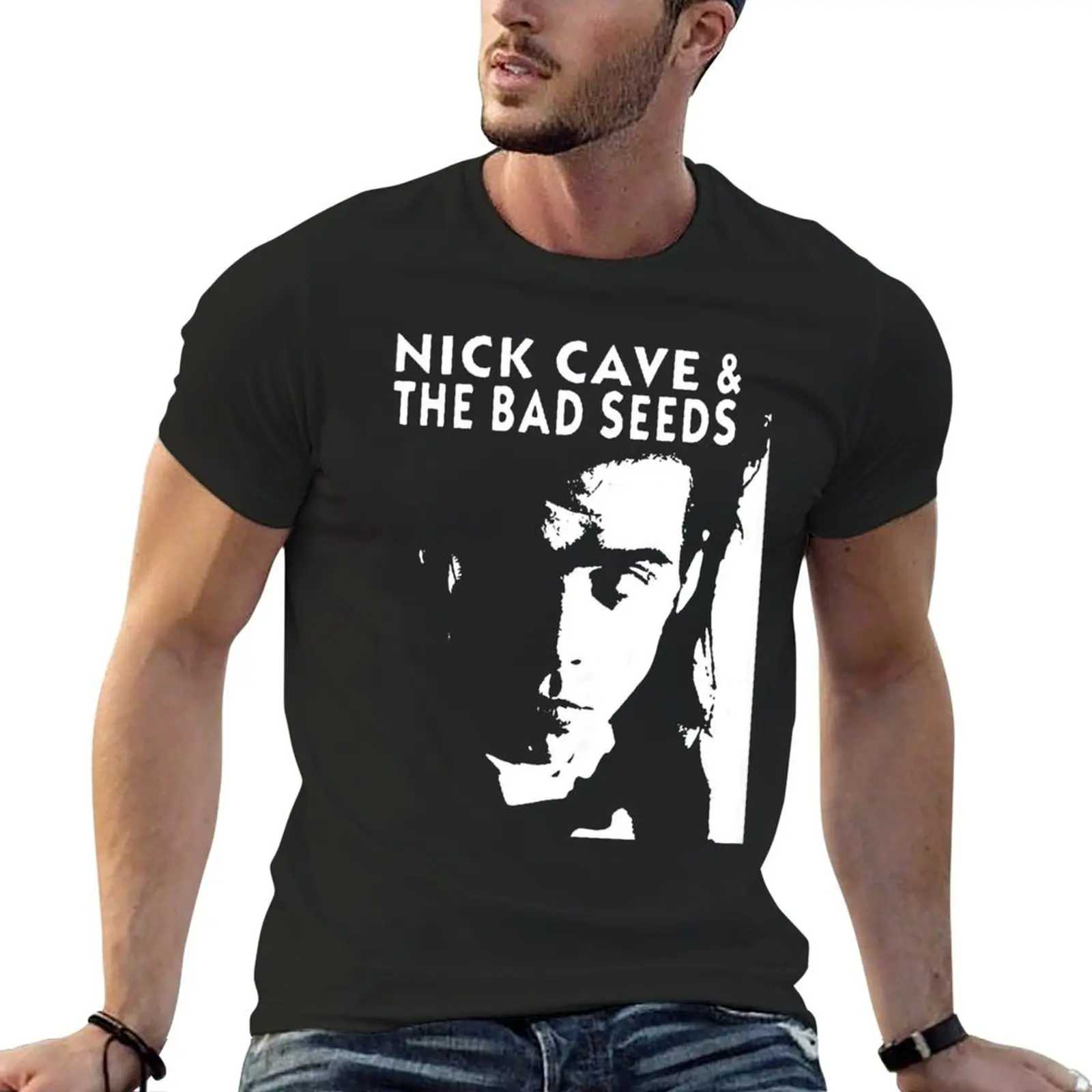 Nick Cave And The Bad Seeds Signature Music Band T-Shirt summer top Short sleeve tee vintage clothes mens plain t shirts