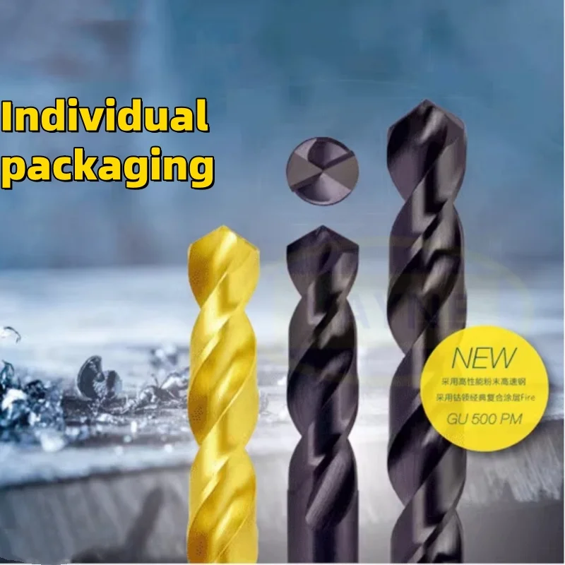 0.8-10mm GUHRING 6005 HSSE-PM GU500 PM 3D foret tige de renfort 0.8 1 1.05 1.35 2 2.65 3 4 5 6 7 8 9 10mm alliage d'acier en poudre