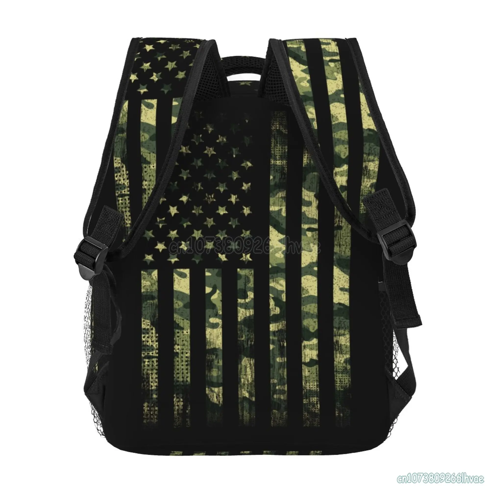 العلم الأمريكي التمويه الاطفال على ظهره للبنين بنات كامو الولايات المتحدة الأمريكية العلم الوطني الابتدائية حقائب الظهر محفظة حقيبة مدرسية للسفر