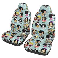 Mafalda Quino Comics Car Seat Cover Custom Automobiles Seat Covers Fit for Cars SUV or Van Auto Protector Accessories 2 Pieces