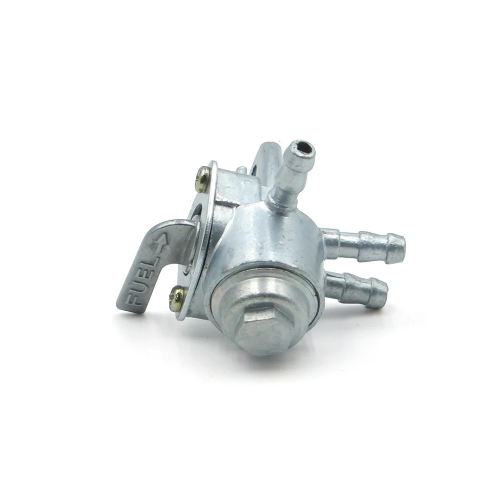 Motorcycle 6mm Inline Fuel Valve Petcock Gas Tank Cut-Off Selector Switch 3 Way Replacement For Dirt Pit Bike ATV 4 Wheeler Quad