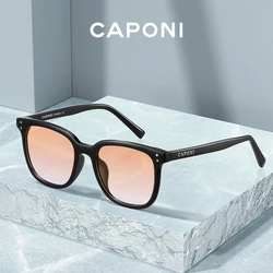 CAPONI TR-90 Sunglasses Classic Polarized Sun Glasses Gradient Sunset Pink Korean Designer Women's Glasses UV400 Protect CP9030