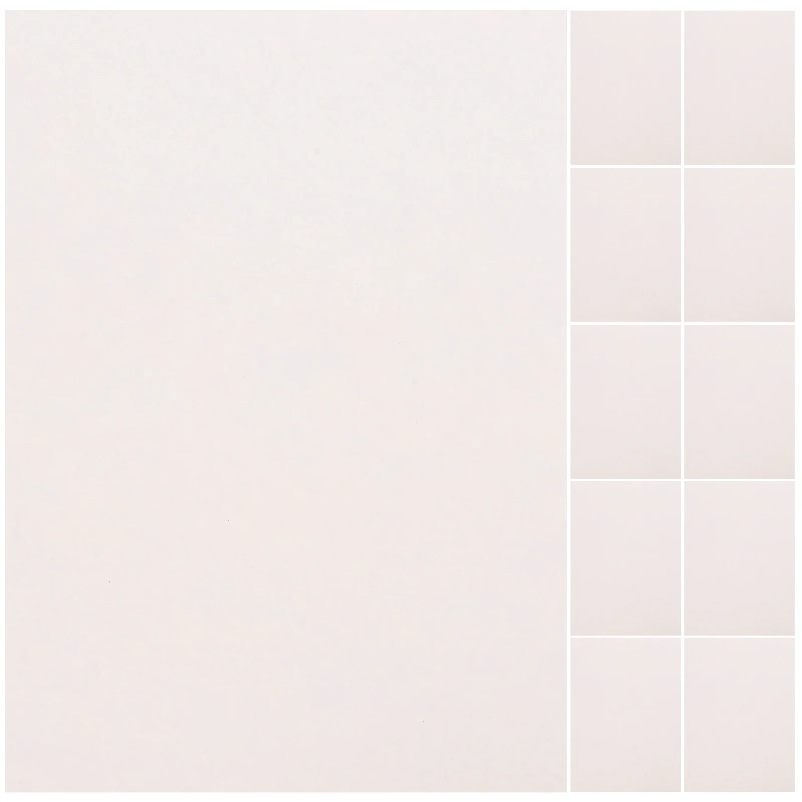 100 fogli di carta adesiva in vinile stampabile, carta per stampante multifunzione vuota per etichette, cartellini dei prezzi, etichette per indirizzo, impermeabili